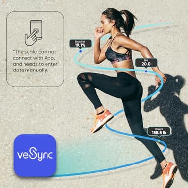 Etekcity Digital Body Weight Bathroom Scale, Large Blue LCD Backlight Display, High Precision Measurements,6mm Tempered Glass, 400 Pounds - Image 10