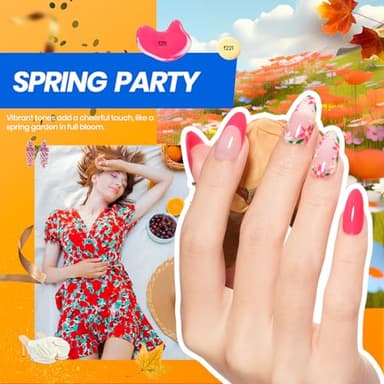 Beetles Gel Nail Polish Kit with U V Light -54 Pcs Gel Nail Kit Four Seasons Glow 32 Colors Set with Base Matte & Glossy Top Coat Soak Off Home DIY Manicure Nails Beginners Gifts for Women Teen Girls - Image 6
