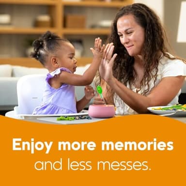 NumNum Baby Spoons Set, Feeding Littles x Silicone Pre-Spoon GOOtensils for Baby Led Weaning, Self-Feeding & Teething, First Stage Toddler Utensils for Ages 6+ Months, 3-Pack, BPA-Free (Neon) - Image 8