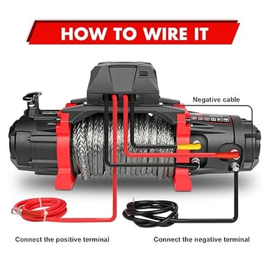 X-BULL Winch-13500 lb. Load Capacity Electric Winch -12V DC Power for Towing Truck Off Road, 2 in 1 Wireless Remote,13500 XRS Series - Image 5