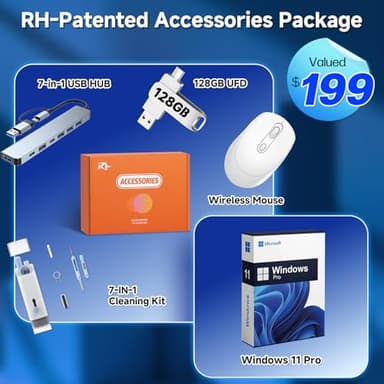 HP 2025 Touchscreen Laptop, 17.3" HD+ 250nit, AMD Ryzen 5 7430U(Up to 4.3 GHz), Radeon Graphics, 32 GB RAM, 1 TB SSD, Copilot-Ai Chat, Wi-Fi6, Long Battery Life, AI Noise, Windows11 Pro, w/Accessories - Image 2