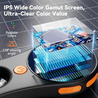 Microscope for Adult-2.0 Inch IPS Screen 100X Pocket Microscope, 3-Level Adjustable LED Lights Portable Handheld Mini Microscope,USB Connection to PC - Image 6