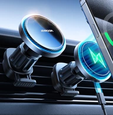 JOYROOM for MagSafe Car Mount Charger, [Fan Cooling] 15W Fast Wireless Car Charger Mount, iPhone Magnetic Car Phone Holder Fit iPhone 16Pro Max Plus Mini/15/14/13/12 - Image 8