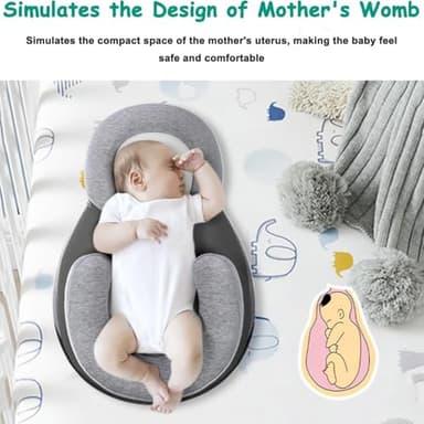 Baby Wedge Pillow - Acid Reflux Pillow, Multi-Purpose Feeding Pillow, Reflux Pillow for Baby to Reduce Spit-Up & Digestive Discomfort - Image 4