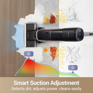 DREAME H14 Pro Wet Dry Vacuum Cleaner, 180° Lie-Flat Vacuum Mop, 140°F Washing and Fast Hot Air Drying, Powerful 18kPa Suction Floor Cleaner Machine, Easy GlideWheel Movement, Smart App Control - Image 5