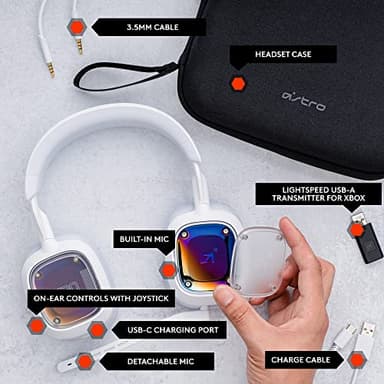 Logitech G Astro A30 LIGHTSPEED Wireless Gaming Headset - Bluetooth, Dolby Atmos/3D Audio compatible, Detachable Boom, 27hr battery, for Xbox, Nintendo Switch, PC, Android - Image 6