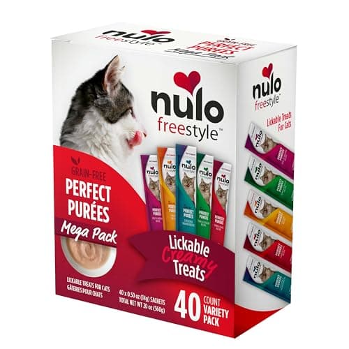 Nulo Freestyle Grain-Free Perfect Purees Premium Wet Cat Treats, Squeezable Meal Topper for Felines, High Moisture Content to Support Cat Hydration, 0.5 Ounce, Variety Pack - Image 1