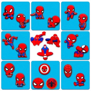 20Pcs Shoe Charms for Croc Sandals Decoration for Teen Adults Party (Red) - Image 2