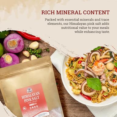 52USA Himalayan Pink Salt Fine, Fine Salt 2 lb, Pink Himalayan Sea Salt, 80+ Minerals and Electrolytes, Sea Salt, No Artificial Colors, No Additives, No Gluten, Rock Salt for Grinder Refill, Kosher Salt - Image 5