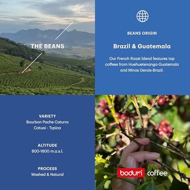 Bodum Roasting French Roast Coffee, Whole Bean, 12oz (340g) - Roasted in Denmark - Image 4