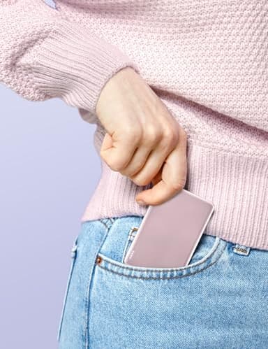 RORRY for Magsafe Portable Charger, [0.3" Ultra Slim] Magnetic Power Bank,[Alloy-Made] 5000mAh Wireless Portable Charger, USB C Battery Pack 18W Fast Charging for iPhone Samsung (Pink) - Image 3