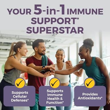 Viva Naturals Elderberry with Vitamin C and Zinc for Adults - 5 in 1 Sambucus Black Elderberry Capsules with Vitamin D3 5000 IU Immunity Supplement, Sambucus Elderberry Immune Support Supplement - Image 6