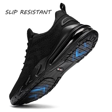 LARNMERN Men Non Slip Work Sneakers Water Resistant Food Service Zapatos Trabajo Antideslizantes Walking Shoes Waterproof Shoes Slip-on, Black 11.5 - Image 2