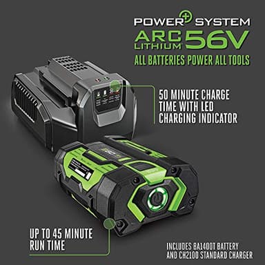 EGO Power+ 56-Volt 15" String Trimmer with POWERLOAD™ with 2.5Ah Battery and 210W Standard Chargers, ST1511T - Image 7