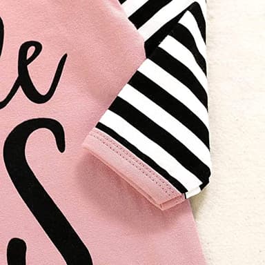 AMAWMW Newborn Baby Girl Little Sister Sleeper Gown Stripe Long Sleeve Nightgown Pajamas Gifts Stuff Essential Outfit - Image 5