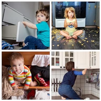 LLOOC Cabinet Locks for Babies,Child Proof Cabinet Locks,4 Pack U-Shaped Baby Proofing Cabinets,Child Locks for Cabinets and Drawers,Child Safety Cabinet Locks with Adjustable(White) - Image 4