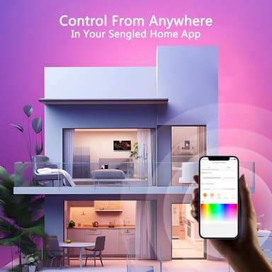 Sengled WiFi Color Changing Light Bulb, Alexa Smart Light Bulbs that Compatible with Alexa & Google Assistant, A19 RGB No Hub Required, 75 W Equivalent 800LM CRI>90, Set of 4 - Image 4