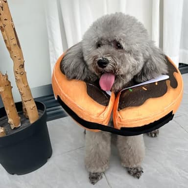 BGGo Inflatable Dog Cone, Soft Adjustable Blow up Donut Collar for After Surgery, Small Medium Large Dogs and Cats - Image 6