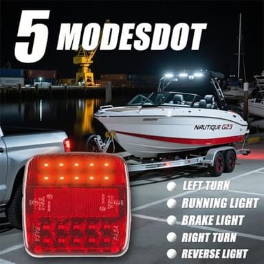 Wireless Trailer Lights Magnetic, upgrade Rechargeable Wireless Trailer Tow Lights LED Kit, IP65 Waterproof, 10-Hour Battery Life, 100 FT Signal Synchronization for Towing Truck Camper RV Boat - Image 4