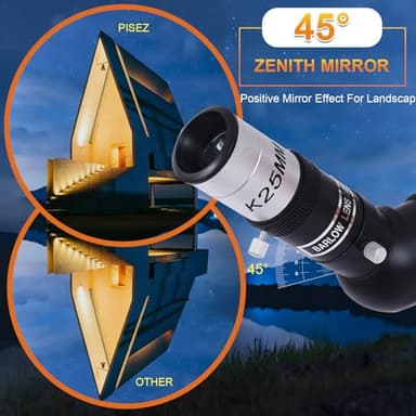 Telescope for Adults High Powered, 70mm Aperture 400mm Portable Telescope, Astronomical Refractor Telescopes for Kids, Telescopio with an Phone Adapter (40070) - Image 4