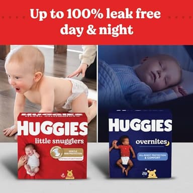 Huggies Little Snugglers Baby Diapers, Size 1 (8-14 lbs), 84 Ct, Newborn Diapers - Image 13