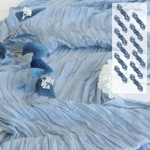 Pusunas Cheesecloth Table Runner 12Pack 10Ft Gauze Table Runners Fall Sheer Cheese Cloths Table Runner for Wedding Baby Bridal Shower Decorations Birthday Christmas Halloween - Image 1