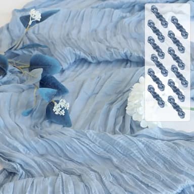 Pusunas Cheesecloth Table Runner 12Pack 10Ft Gauze Table Runners Fall Sheer Cheese Cloths Table Runner for Wedding Baby Bridal Shower Decorations Birthday Christmas Halloween - Image 1