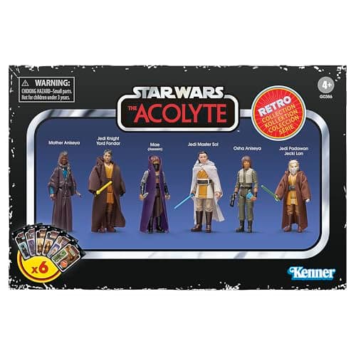 STAR WARS Retro Collection The Acolyte Multipack, 3.75 Inch Collectible Action Figure 6-Pack - Image 1