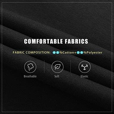 BUXKR Men's Slim Joggers Workout Pants for Gym Running and Bodybuilding Athletic Bottom Sweatpants with Deep Pockets,Black,L - Image 5