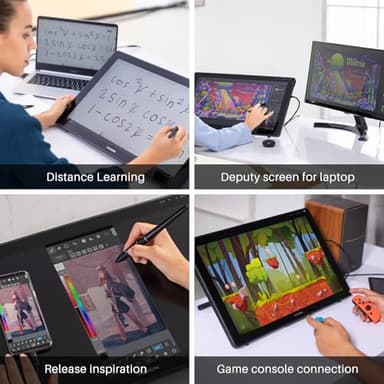 HUION KAMVAS 22 Drawing Tablet with Screen 120% sRGB PW517 Battery-Free Stylus Adjustable Stand, 21.5inch Pen Display for Windows PC, Mac, Android - Image 7