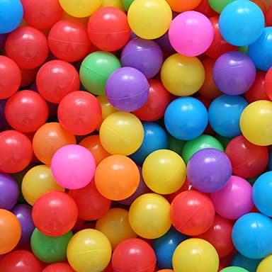 PlayMaty Ball Pit Balls - Colorful Ocean Pool Toys for Kids, Phthalate & BPA Free, 100pcs for Toddler Playhouse,Tent, or Playpen(Colorful) - Image 2