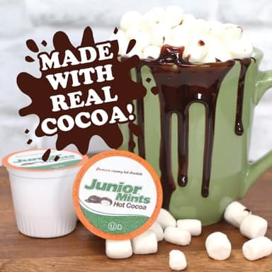 Junior Mints Chocolate Mint Flavored Hot Chocolate Pods, Compatible with 2.0 K-Cup Brewers, 12 Count (Pack of 6) - Refreshing Mint Cocoa - Image 5