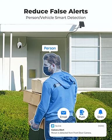 REOLINK Security Camera Wireless Outdoor, Pan Tilt Solar Powered, 5MP 2K+ Color Night Vision, 2.4/5GHz WiFi, Works with Smart Home for Surveillance, Home Hub Compatible, Argus PT + Solar Panel - Image 5