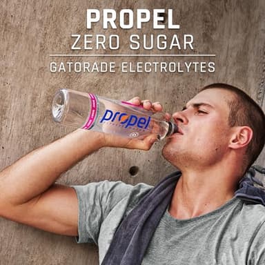 Propel, Kiwi Strawberry, Zero Calorie Sports Drinking Water with Electrolytes and Vitamins C&E, 16.9 Fl Oz (12 Count) - Image 5