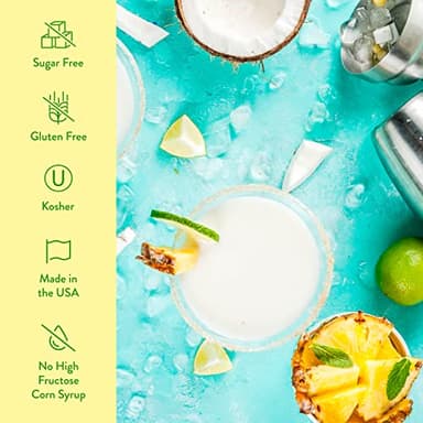 Jordan's Skinny Mixes Syrups, Pina Colada, Cocktail Mix, 32 Ounces (Pack of 2), Flavoring for Cocktails, Mocktails, Frozen Drinks, & Flavored Beverages - Image 5