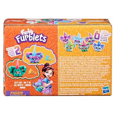 Furby Furblets 2-Pack, Mini Friends Luv-Lee & Mello-Nee, 45+ Sounds Each, Music & Furbish Phrases, Electronic Plush Toys, Red/Green & Purple/Blue, Back to School Gifts, Ages 6+ (Amazon Exclusive) - Image 10