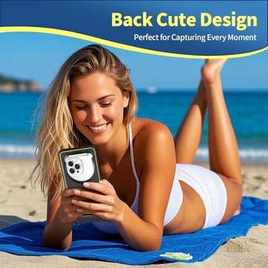 Kebrela IP68 Waterproof Phone Pouch Up to 6.8", Floating Waterproof Phone Case for iPhone 15 14 13 Pro Max, Galaxy S24 S23 S22 Ultra, Cellphone Dry Bag Cruise Beach Essential, Black - Image 2