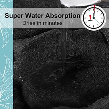 OLANLY Memory Foam Bath Mat Rug 24x16, Ultra Soft and Absorbent Bathroom Rugs, Non-Slip, Comfortable, Machine Washable Bath Carpet for Bathroom Floor, Tub, Shower and Home Decor Accessories, Black - Image 6