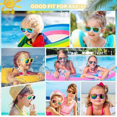 SCIONE 24Pack Kids Sunglasses Party Favors for Birthday Graduation Party Supplies, Beach Pool Party, Valentines Gifts - Image 3