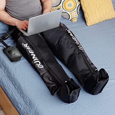 QUINEAR Air Compression Recovery System, Professional Sequential Device for Massage Therapy, Foot and Leg Recovery Boots to Improve Circulation for Athletes, FSA-HSA Eligible (Small) - Image 2