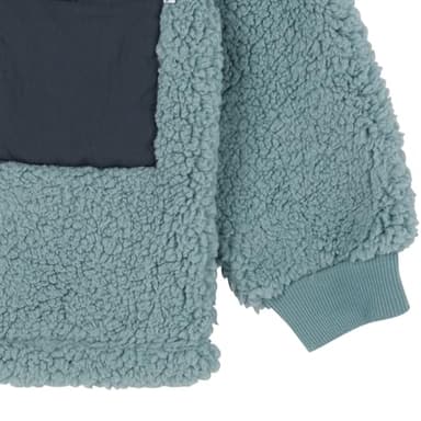 Gerber Baby Toddler Boys Girls Sherpa Fleece-Lined Zip Up Jacket, Medium Blue, 4T - Image 3