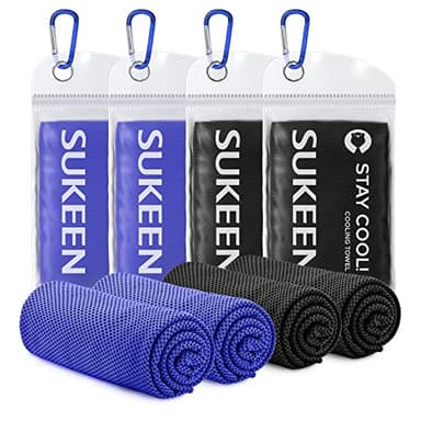 Sukeen Cooling Towel,Instant Evaporative Cooling for Sports,Yoga,Golf,Gym,Neck,Workout and More(40”x 12”) - Image 1