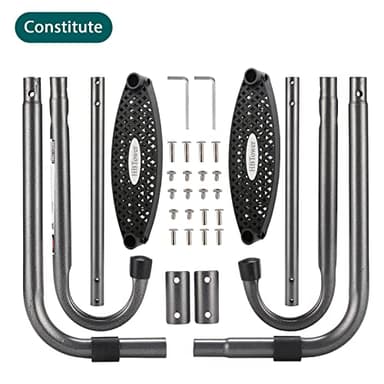 HBTower Trampoline Ladder with Horizontal and Wide Steps, Universal Hook, UV Treated Steel, 220 lbs Capacity Trampoline Accessories for Children Kids - Image 3