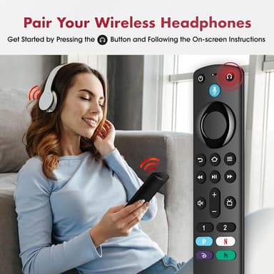Voice Remote Replacement fit for TV-Stick/TV Cube/TVs Lite and fit for Insignia/Toshiba/Pioneer Smart TVs - Image 4