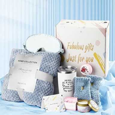 Gifts for Women, Gifts for Mom, Care Package for Women, Relaxing Spa Gift Set, Birthday Baskets, Unique Holiday Gifts Basket for Her, Sister, Mom, Girl Friend, Best Friends - Image 1
