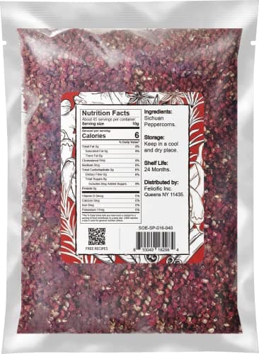 Soeos Sichuan Peppercorns, 16oz(454g), Authentic Szechuan Red Peppercorn, Numbing and Tingle Effect, Less Seeds, Strong Flavor, Essential for Mapo Tofu, Kung Pao Chicken and Asine Cusine - Image 2