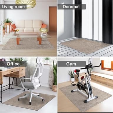 Placoot Desk Chair Mat for Hardwood Floor Corduroy Surface 1/6" Thick 55"x35" Office Chair Mat for Rolling Chairs-100% Large Anti-Slip Backing Under Desk Low-Pile Office Rug Floor Mat for Office/Home - Image 6