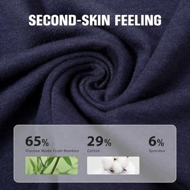 BAMBOO COOL Men's Boxer Short soft and Breathable Knit Boxers for men Moisture-wicking Underwear with Button Fly 3 Pack - Image 3