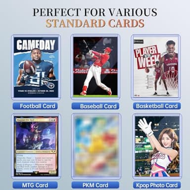 200 Count Top Loaders for Cards, Hard Plastic Toploaders Card Sleeves, Sports Baseball Trading PKM Card Holder Protectors (200 Toploaders) - Image 3
