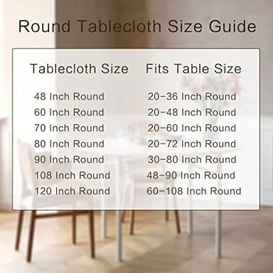 sancua Round Tablecloth - 60 Inch - Water Resistant Spill Proof Washable Polyester Table Cloth Decorative Fabric Table Cover for Dining Tables, Buffet Parties and Camping, Pink - Image 7